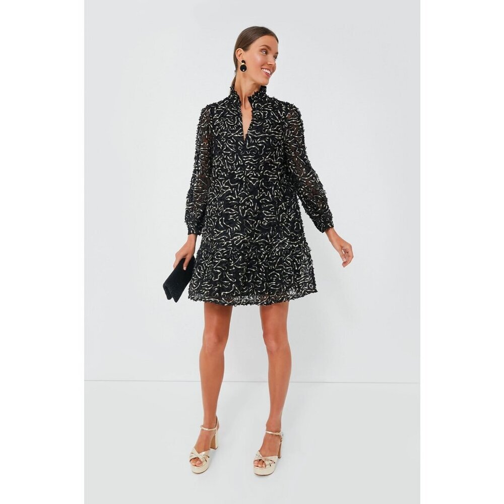 Tuckernuck Nightly Organza Palmerston Dress sz S NWT Long Sleeve Cocktail Party